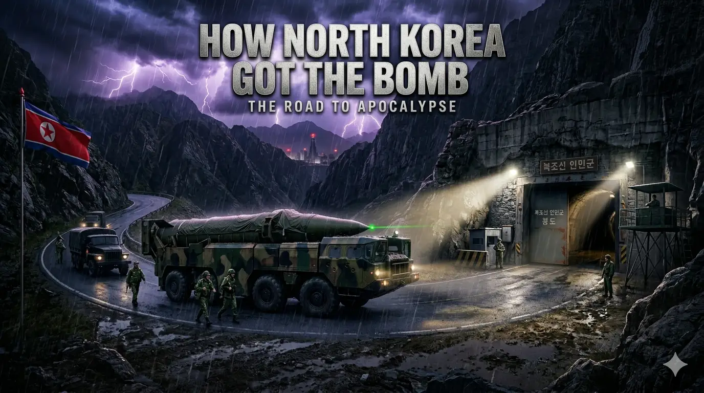 North Korean missile transport near underground nuclear facility
